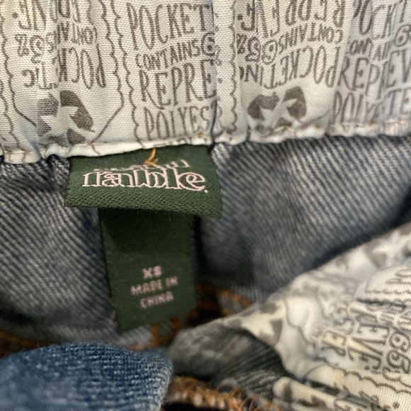 WILD FABLE Womens Button Fly Paper Bag High Elastic Waist Denim Shorts Xs - Picture 4 of 5